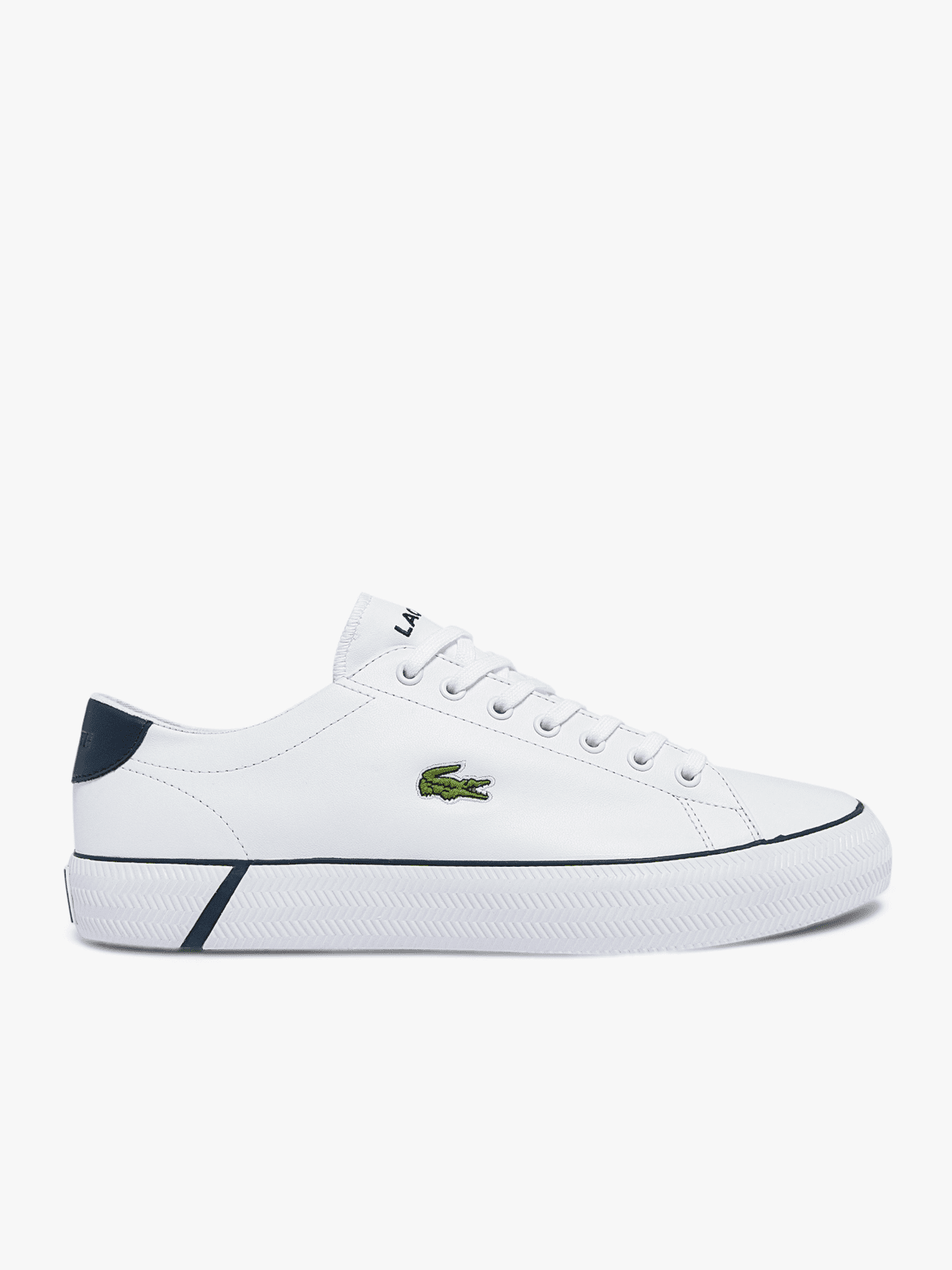 Lacoste Men's Gripshot Leather and Synthetic Sneakers White/Navy 41CMA0014 042.