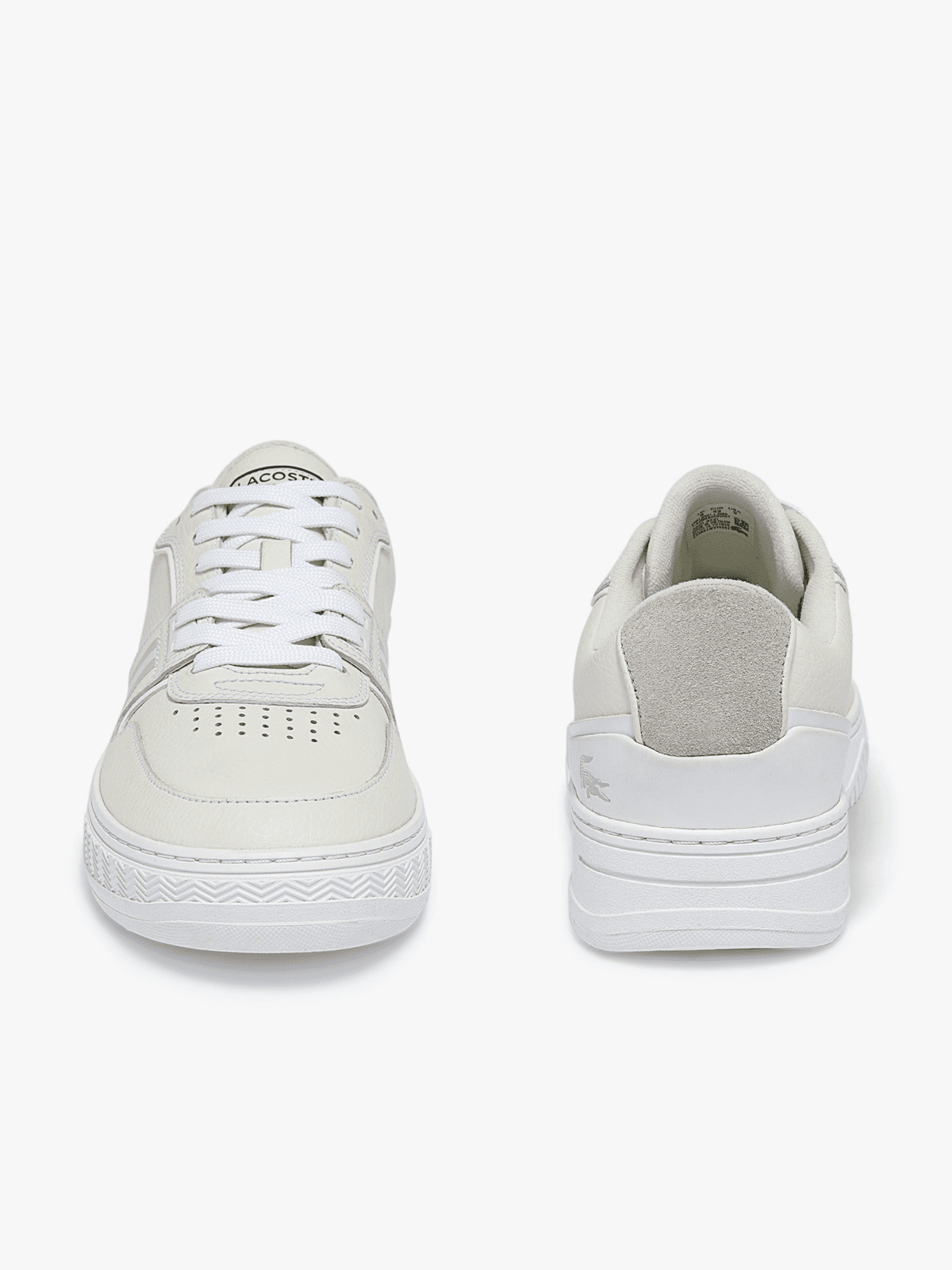 Lacoste Men's L001 Leather Sneakers White/Off White 42SMA0092 65T.