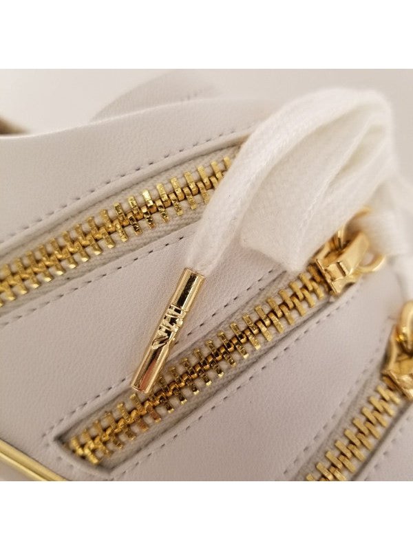 Michael Kors Women's Chelsie Leather Sneaker Optic White 43T7CHFS4L.