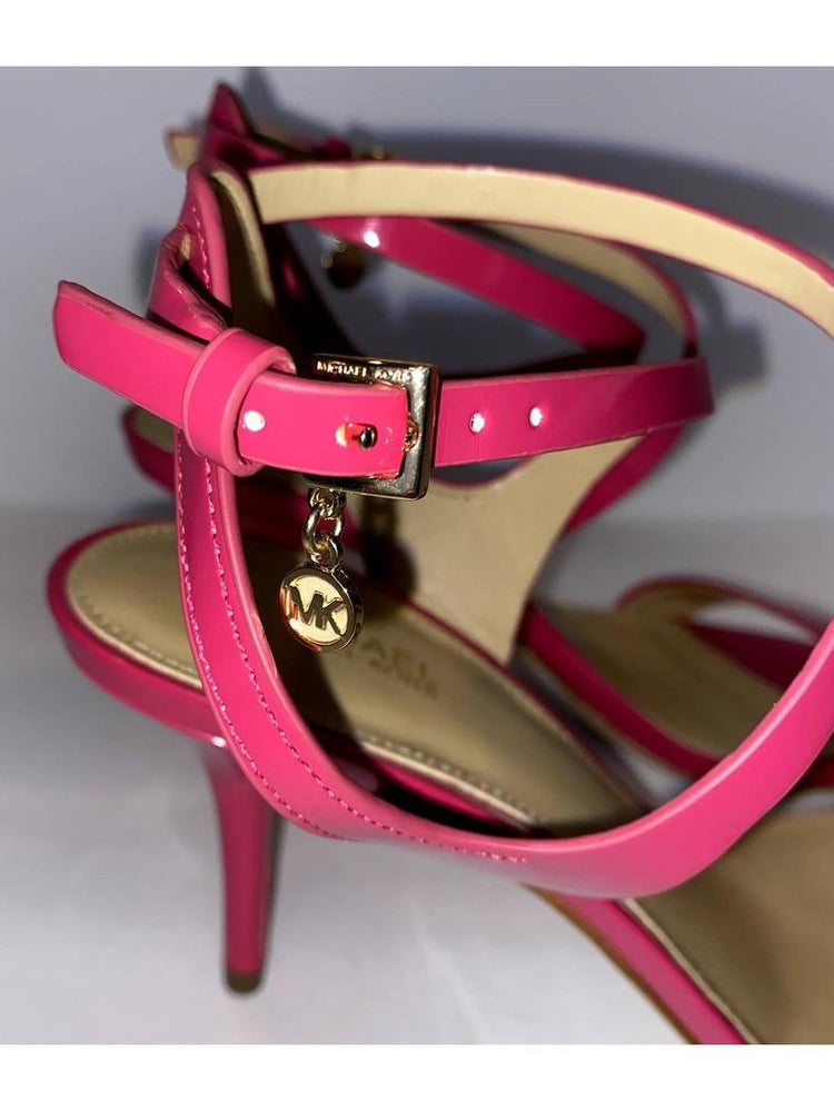 Michael Kors Women's Kaylee Mid Patent Heel Ultra Pink 45S5KYMA1A.
