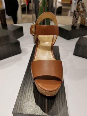 Michael Kors Women's Xaria Leather Wedge Luggage 45S8XAMS1L.