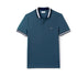 Lacoste Men's Matte Piping Petit Pique Slim Fit Polo Sapphire Blue/Deauville-B PH2011-51.