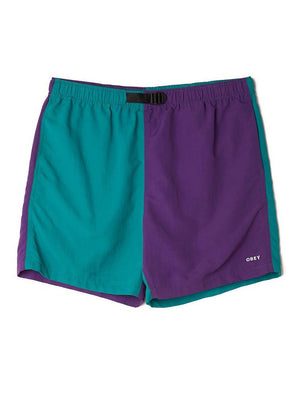 Obey Easy Relaxed Recess Short Lime Multi 172120063.