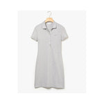 Lacoste Women's Stretch Cotton Mini Piqu?? Polo Dress Silver Chine EF8470 51 CCA.