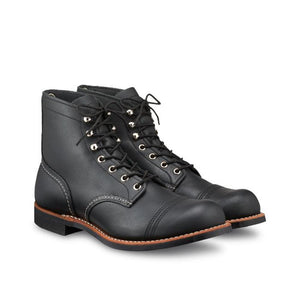 Red Wing  Style No. 8084 Iron Ranger Black Harness Leather.