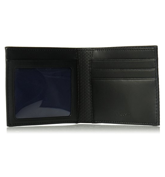 Lacoste Men's Chantaco S Slim Billfold ID Slot Wallet Black NH1989CE.