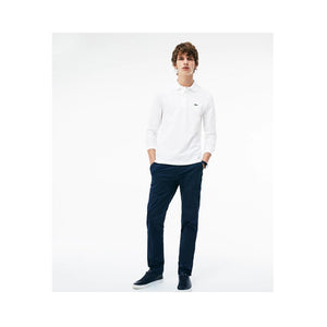 Lacoste Mens Long Sleeve Classic Pique Polo White L1312-51 001.