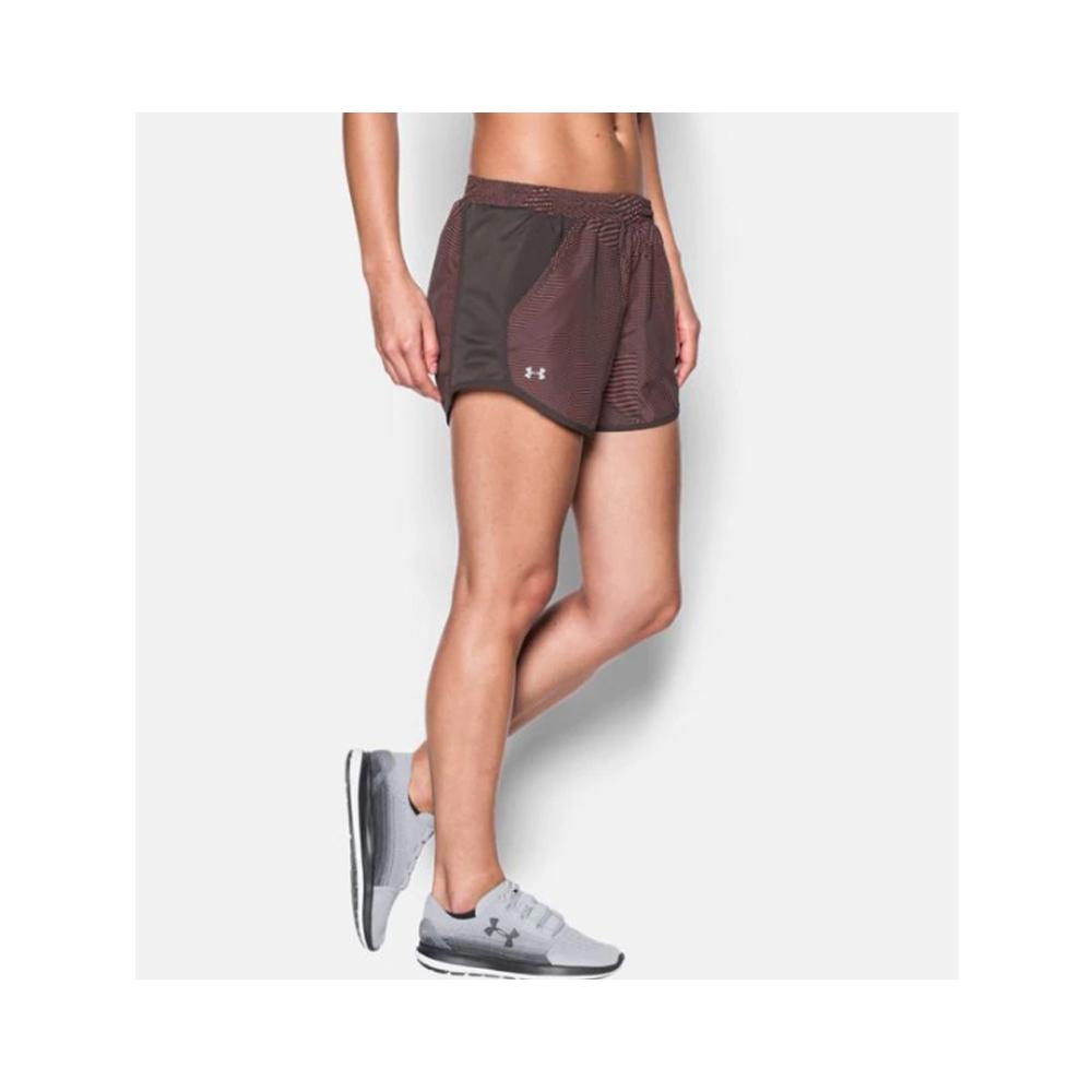 Under Armour Women's UA Fly-By Perforated Shorts Charcoal 1297126-019.