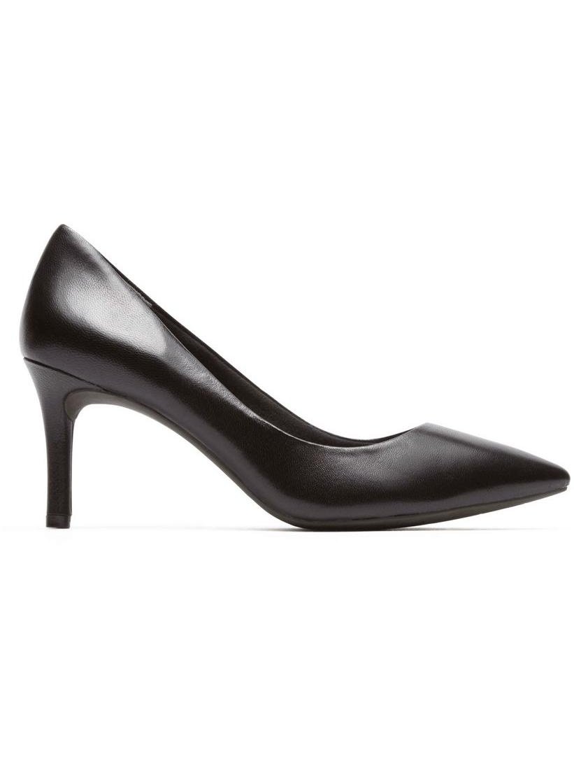 Rockport Total Motion Pointed Toe Pump Black Leather A11800.