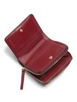 Tory Burch Women's Charlie Mini Bi Fold Wallet Imperial Garnet 52864 609.