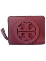 Tory Burch Women's Charlie Mini Bi Fold Wallet Imperial Garnet 52864 609.