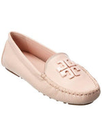 Tory Burch Women's Lowell 2 Driver Tumbled Leather Loafer Ballet Pink 55810 654.