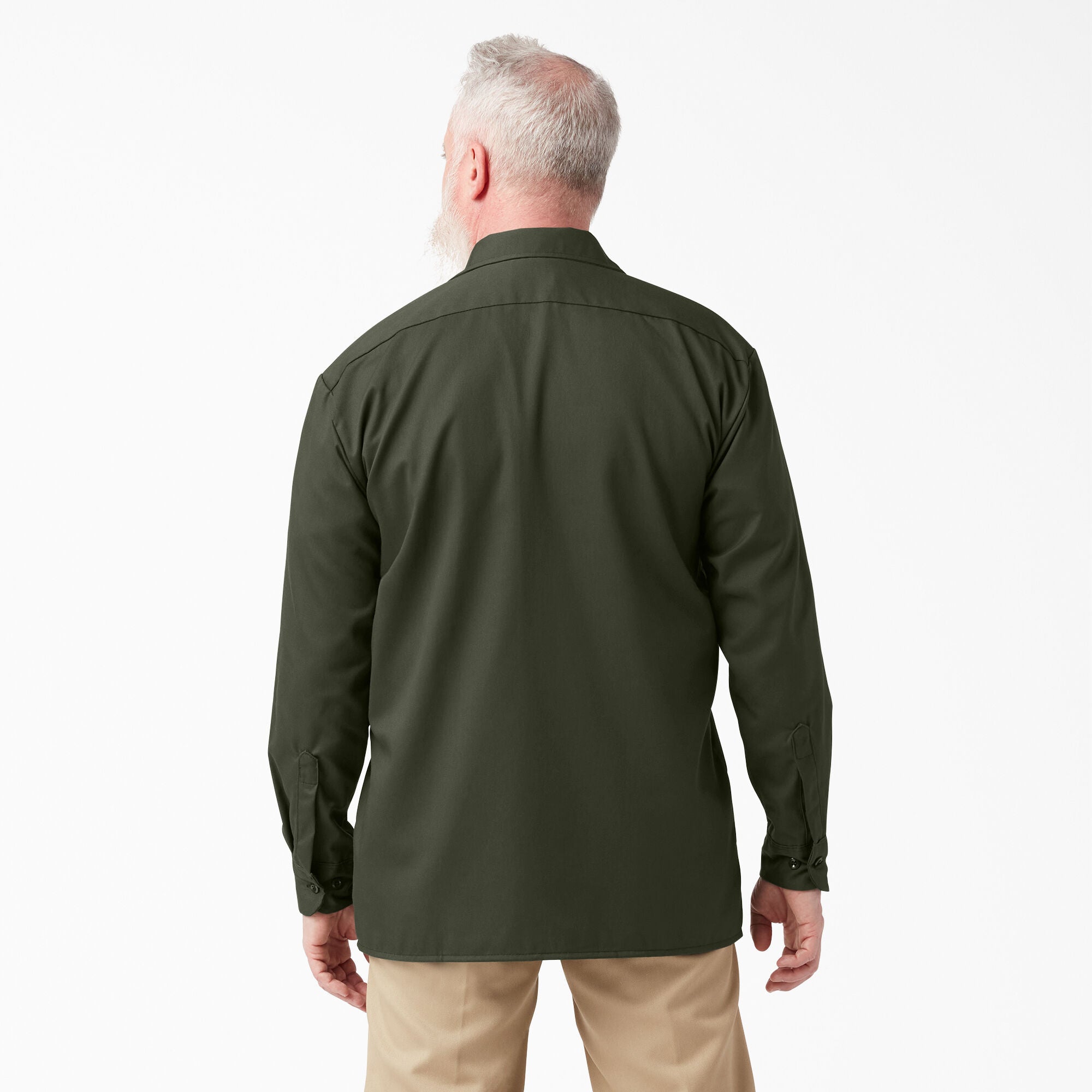 Dickies 574 Long Sleeve Work Shirt - Lincoln Green, S