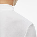 Lacoste Men's Live Slim fit Tricolor Band Collar Polo Shirt White/Navy-blue-white-red PH2690-51.