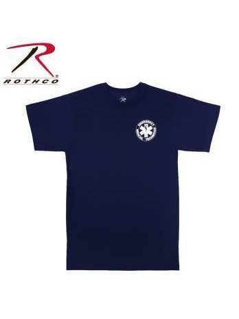 Rothco 2-Sided EMT T-Shirt Navy Blue 6337.