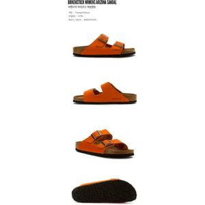 BIRKENSTOCK Womens Arizona Sandal Orange/Nubuck 57793.