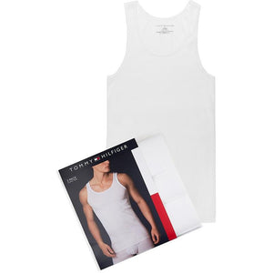 Tommy Hilfiger Men's Undershirts 3 Pack Cotton Classics A-Shirts White 09TTK01.