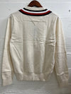 Tommy Hilfiger Men's Murray Cricket Sweater Snow White 78J3975 110
