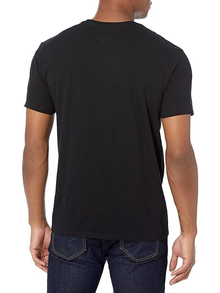 Tommy Hilfiger Mens Flag Stripe T-Shirt Sky Captain 78J4997 410.