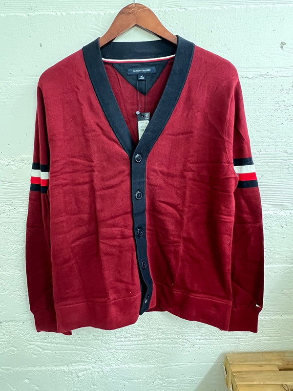 Tommy Hilfiger Men's  Bill Cardigan Rouge 78J6646 601 - APLAZE