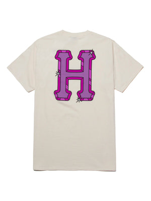 Huf Mens Amazing H Short Sleeve T-Shirt Natural TS01636.