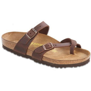 BIRKENSTOCK Women's Mayari Leather Thong Sandal in Habana.