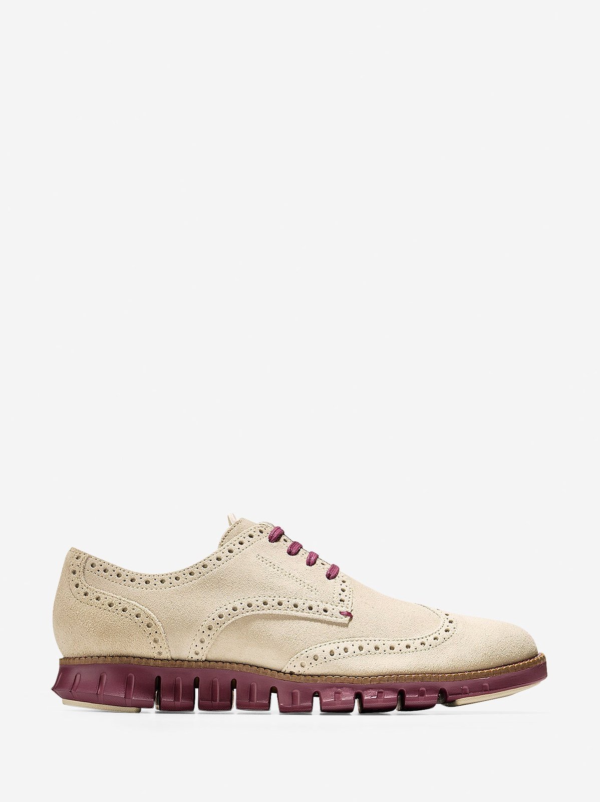 Cole Haan Zerogrand Deconstructed Wingtip Oyster Grey Suede C20631.