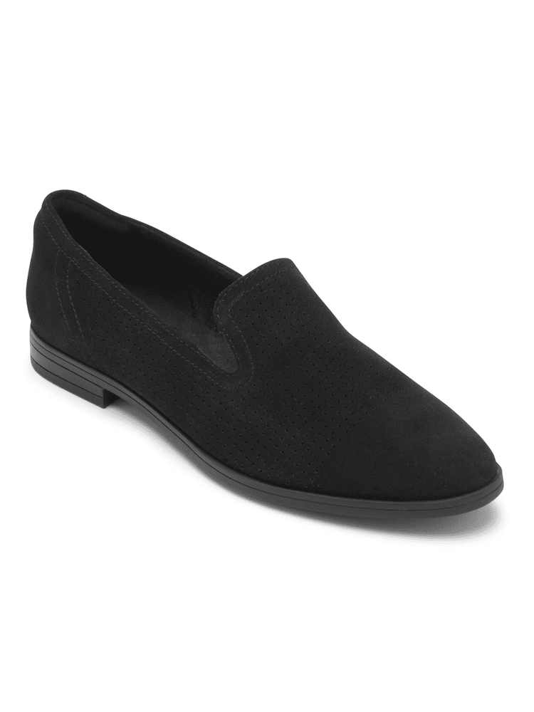 Rockport Women's Perpetua Perforated Loafer Black CI1341.