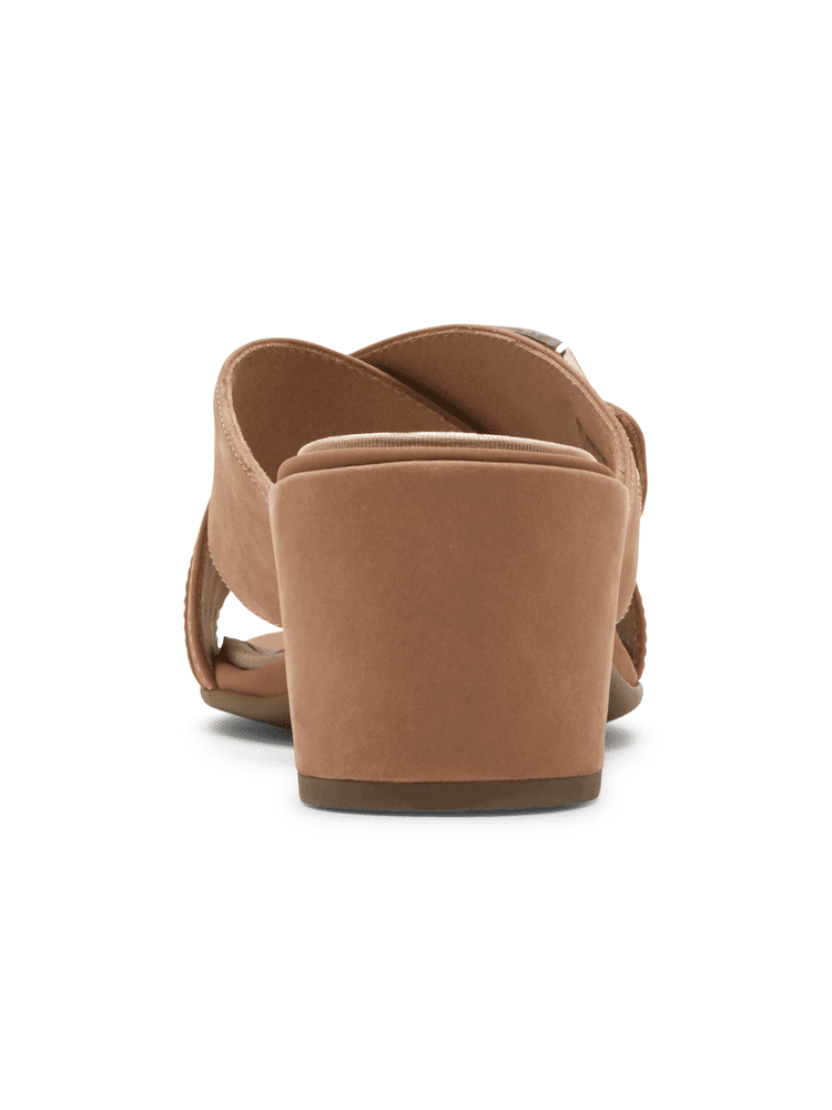 Rockport Womens Total Motion Alaina Buckle Slide Au Natural CI3321