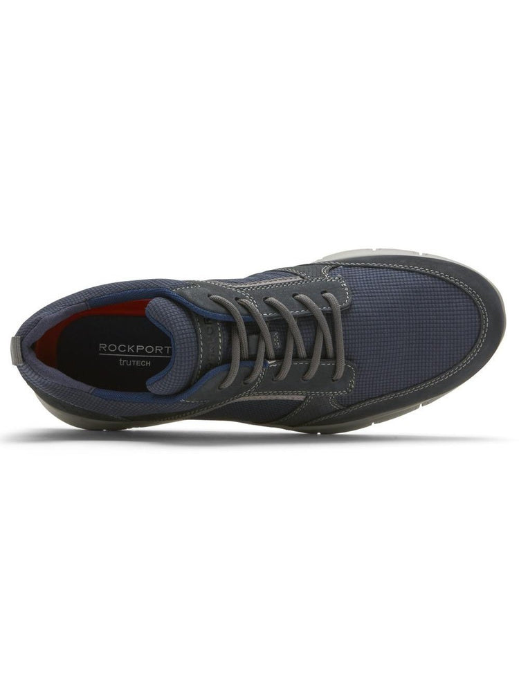 Rockport Men's Primetime Casual Mudguard Sneaker Navy Mesh Leather CI3532.