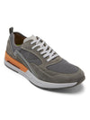 Rockport Men's Pulsetech Sport Ubal Sneaker Steel Grey Nubuck/Mesh/Orange CI3546.