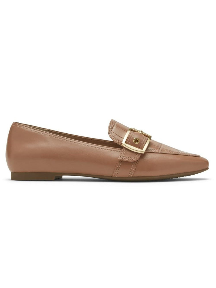 Rockport Women's Total Motion Laylani Buckle Loafer AU Natural Leather CI5164.
