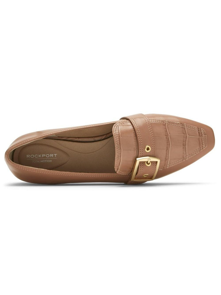 Rockport Women's Total Motion Laylani Buckle Loafer AU Natural Leather CI5164.