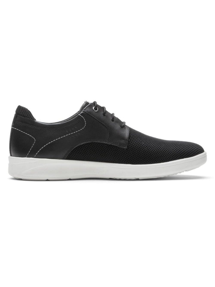 Rockport Men's Caldwell Plain Toe Oxford Sneakers Black Mesh Leather CI5211.