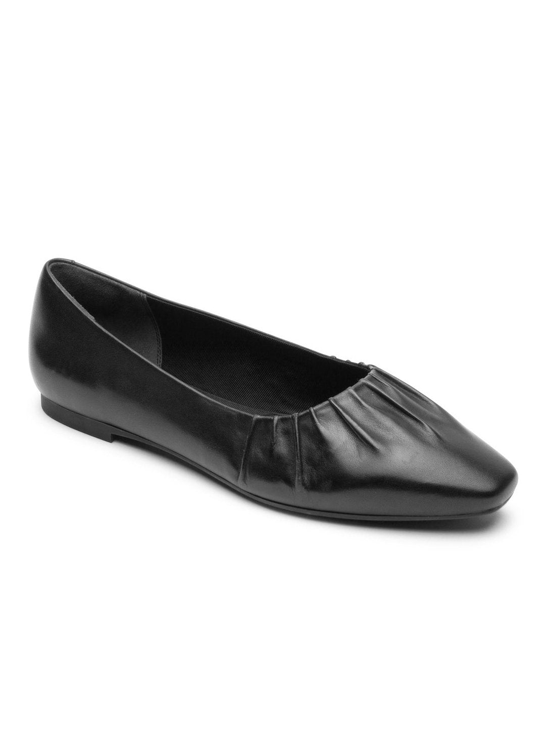 Rockport Women's Total Motion Laylani Gathered Flat Black CI8795.