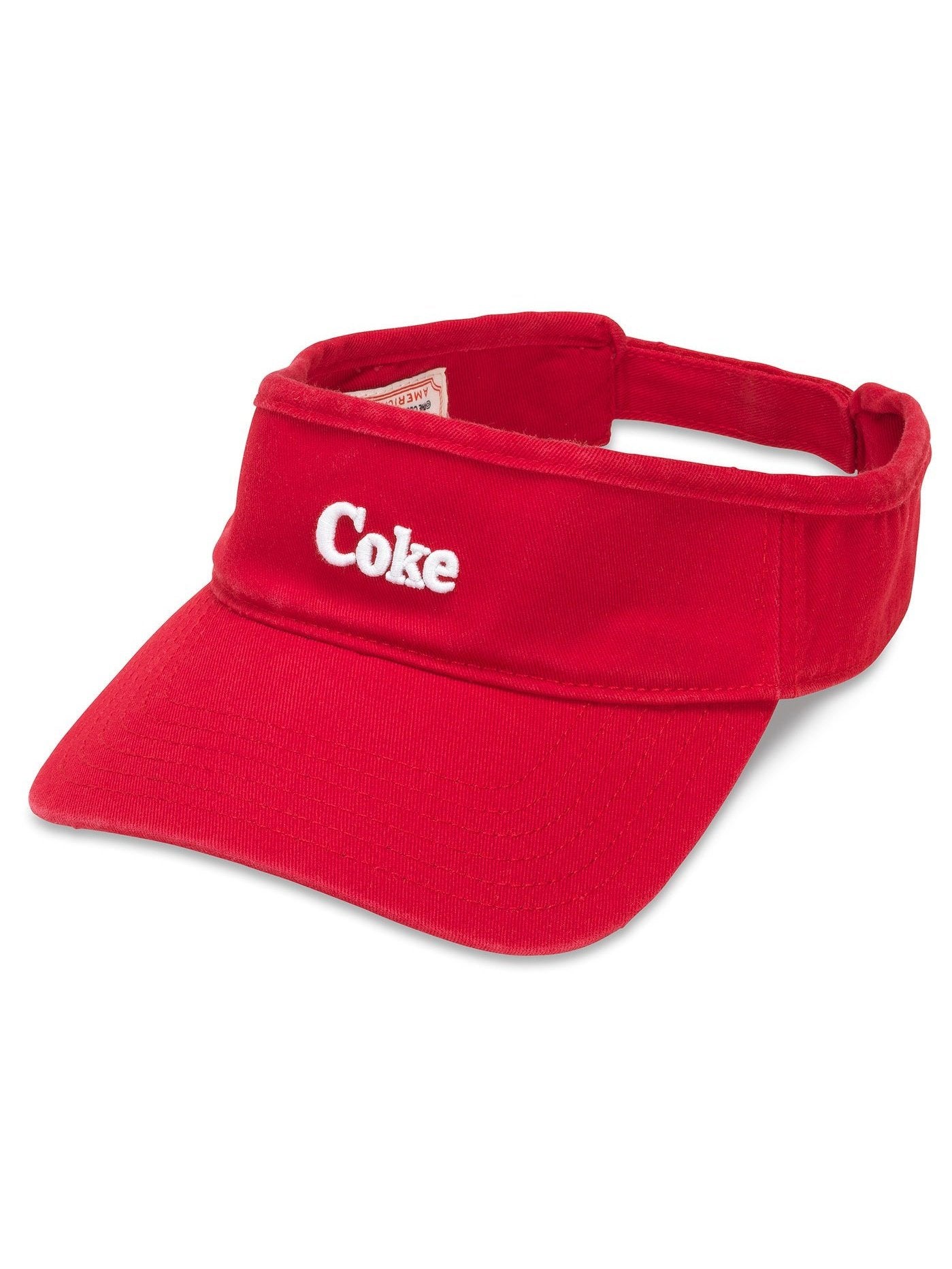 American Needle Coca Cola Micro Visor Hat Red COKE-1805A.