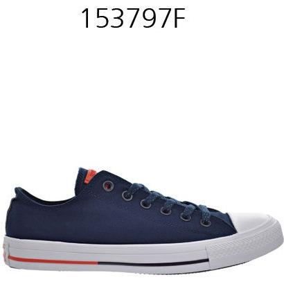 CONVERSE Chuck Taylor All Star Low Top Shoreline Obsidian/White/Signal Red 153797F.