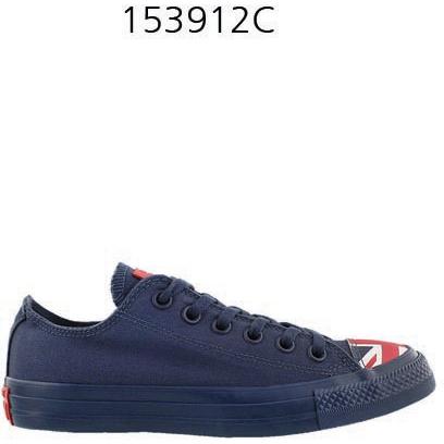 CONVERSE Chuck Taylor All Star Flag Toe Cap Low Top Sneaker Navy/Red/White 153912C.