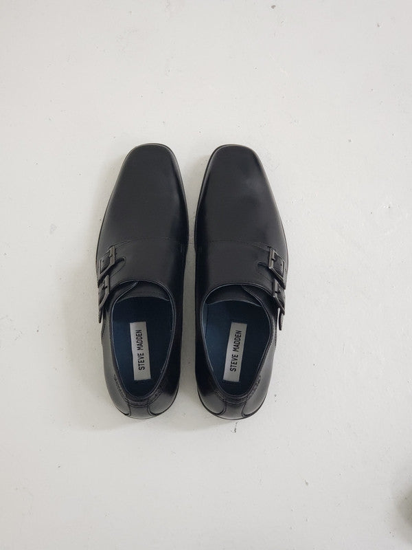 Steve Madden Men's Devito Oxford Shoes Black Leather.