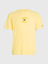 Tommy Hilfiger Mens Mirror Logo Classic Fit T-Shirt Lemon Zest DM16227 720