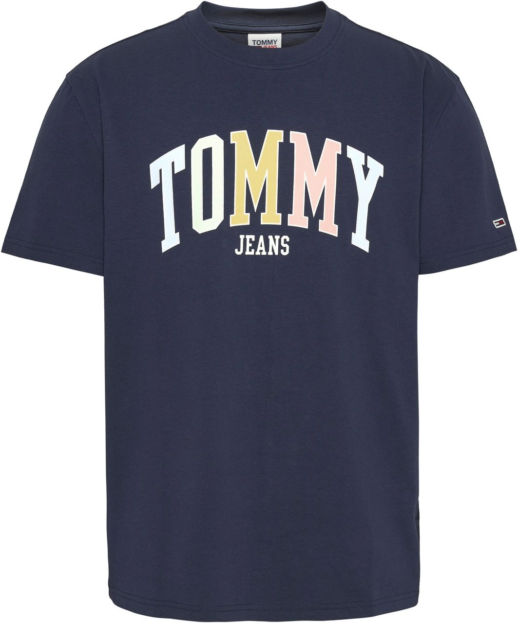 Tommy Hilfiger Mens Classic Collage Pop Tommy T-Shirt Navy Blue DM16401 400