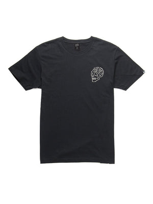 Deus Mens Venice Skull T-Shirt Black DMH31645C.
