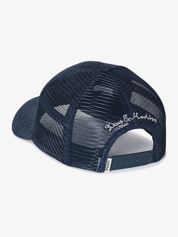 Deus Union Trucker Cap Indigo DMP2271519.