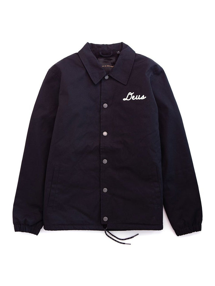 Deus Men's Fortitude Coach Jacket Black DMW2061248.