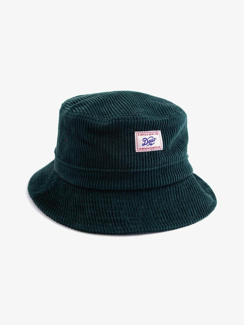 Deus Ronny Cord Bucket Hat Jasper Green DMW2071268.