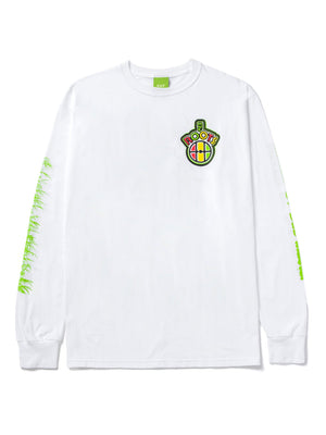 Huf Mens Dub Master Long Sleeve T-Shirt White TS01719.