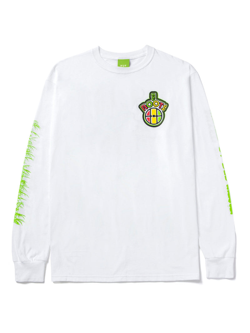Huf Men's Dub Master Long Sleeve T-Shirt White TS01719.