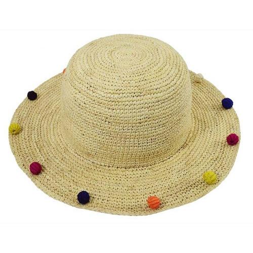 ECUA-ANDINO Hippie Hawaian Brim Hat Natural 1282NAM.