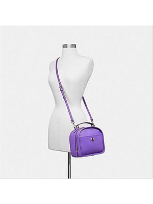 Coach Women's Lunch Pail Crossbody Bag Antique Nickel/Purple F11785.