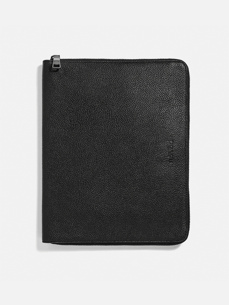Coach Clutch Bag Second Back iPad Case Leather Black F25473.
